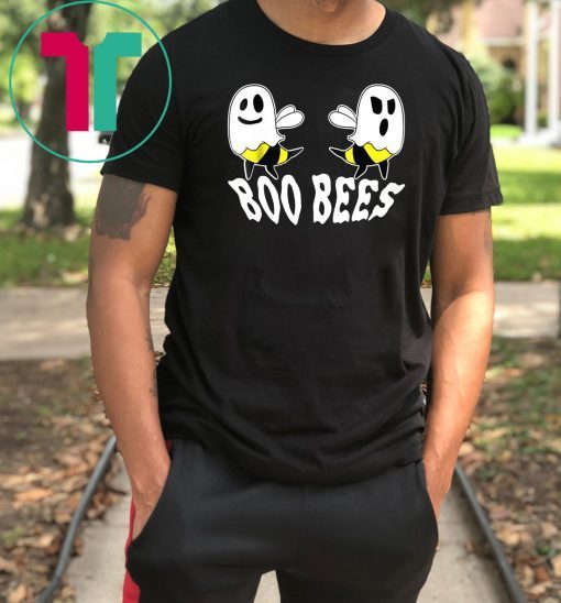 Boo Bees T-Shirt Halloween Ghost Bee Here for the Boos Shirt