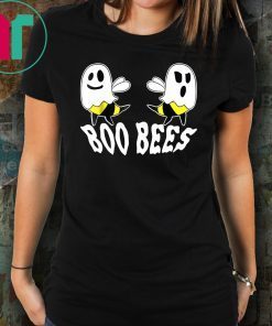 Boo Bees T-Shirt Halloween Ghost Bee Here for the Boos Shirt