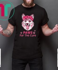 Breast cancer awareness corgi for the cure Shirt