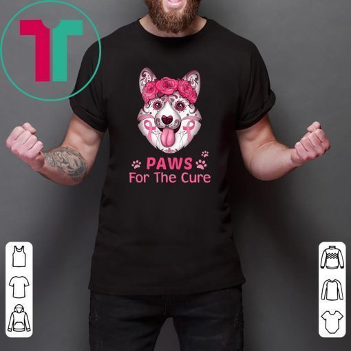 Breast cancer awareness corgi for the cure Shirt