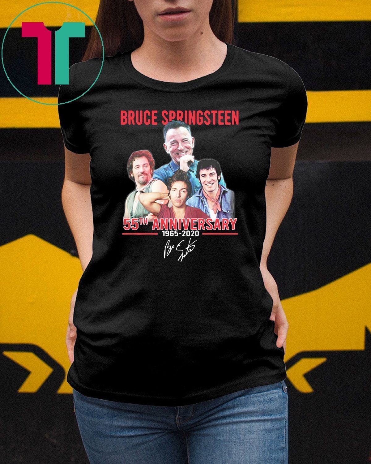 Bruce springsteen 55th anniversary 1965-2020 signatures shirt ...