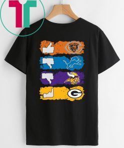 Chicago Bears Minnesota Vikings Detroit Lions and Green Bay Packers Shirt