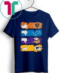 Chicago Bears Minnesota Vikings Detroit Lions and Green Bay Packers Shirt