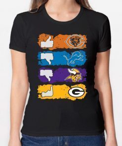 Chicago Bears Minnesota Vikings Detroit Lions and Green Bay Packers Shirt