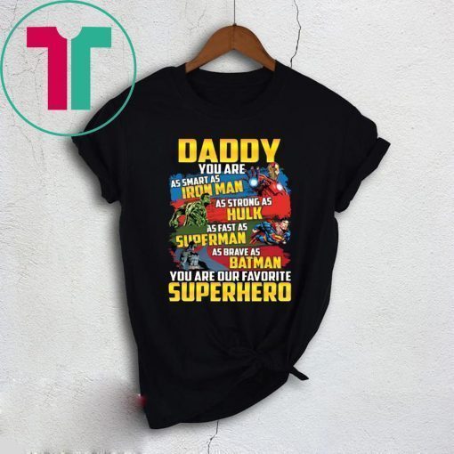 Daddy Superhero T-Shirt MENS Dad, Fathers Day, Marvel, Fathers Day Iron Man Funny