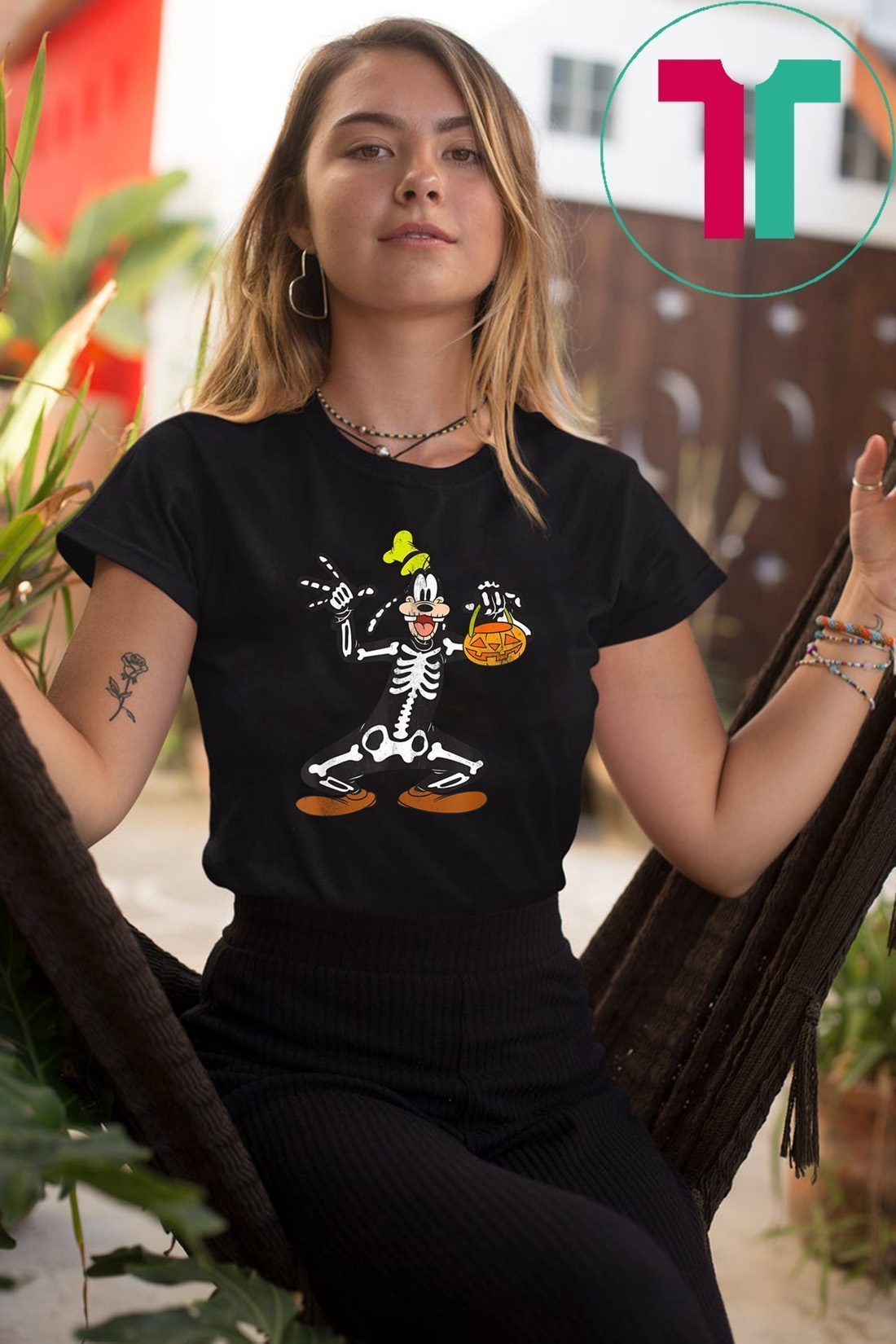 Disney goofy skeleton halloween Shirt 