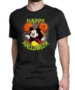 Disney mickey mouse pumpkin happy halloween Shirt