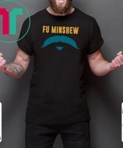 Funny Football Jacksonville Fu Manchu Mustache Fan Minshew T-Shirt