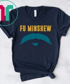 Funny Football Jacksonville Fu Manchu Mustache Fan Minshew T-Shirt