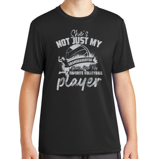 Funny She's Not Just My Granddaughter Gift Volleyball Player T-Shirt