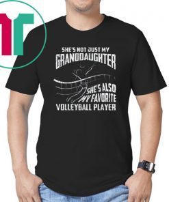 Funny Volleyball Player Gift She's Not Just My Granddaughter T-Shirt