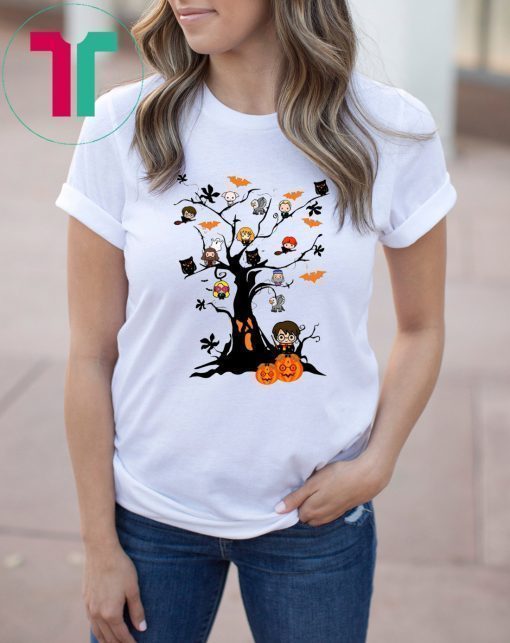 Halloween Harry Potter Tree T-Shirt For Mens Womens