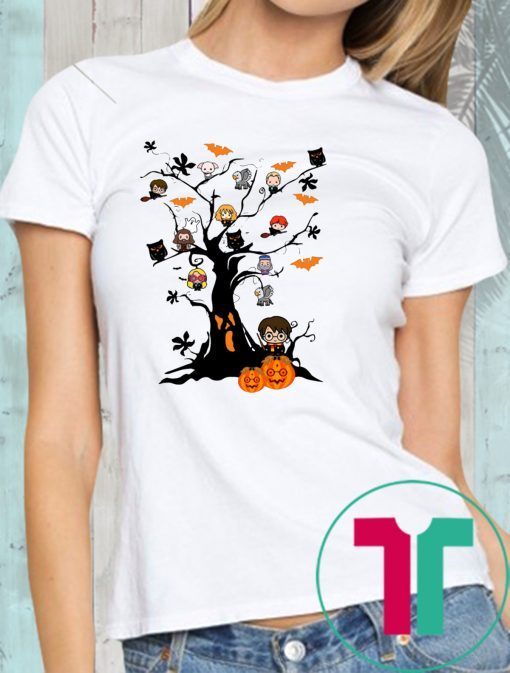 Halloween Harry Potter Tree T-Shirt Limited Edition