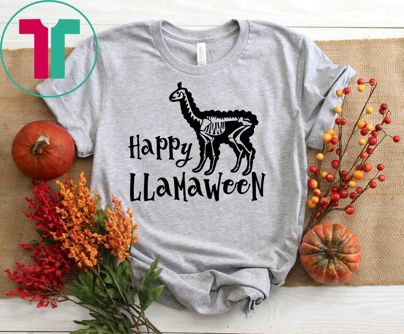 Happy llamaween Funny Halloween Shirt - ShirtsMango Office