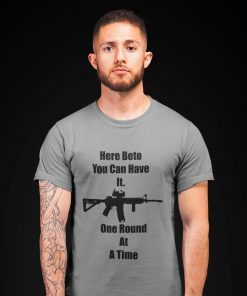 One Round At A Time Beto O'Rourke Robert Francis AR-15 Bella Canvas Limited Edition Shirt
