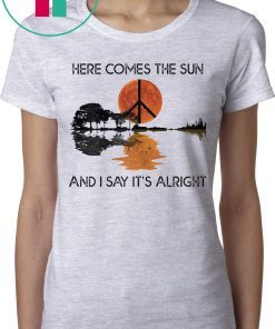 Here Comes The Sun And I Say It's Alright Guitar Graphic T-Shirt