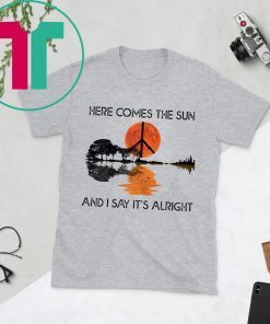 Here Comes The Sun And I Say It's Alright Guitar Graphic T-Shirt