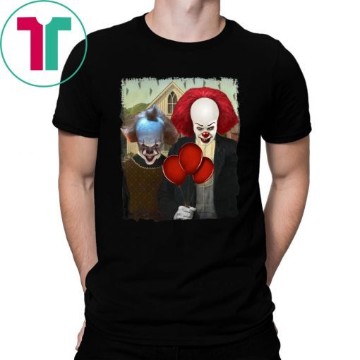 IT PENNYWISE AMERICAN GOTHIC 2017 2019 SHIRT