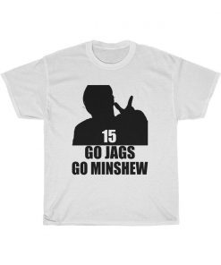 Jaguars Go Jags Go Minshew Unisex Heavy Cotton Tee