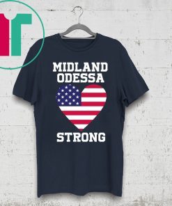 Midland Odessa Strong US Flag T-Shirt