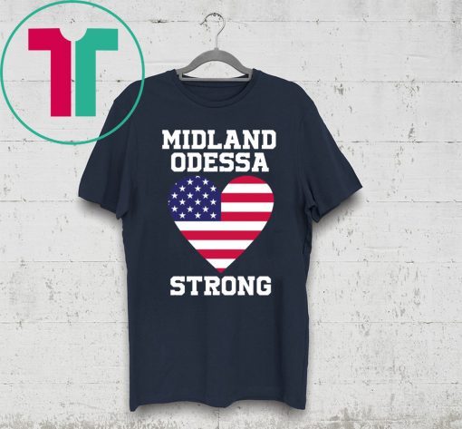 Midland Odessa Strong US Flag T-Shirt