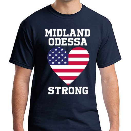 Midland Odessa Strong US Flag T-Shirt