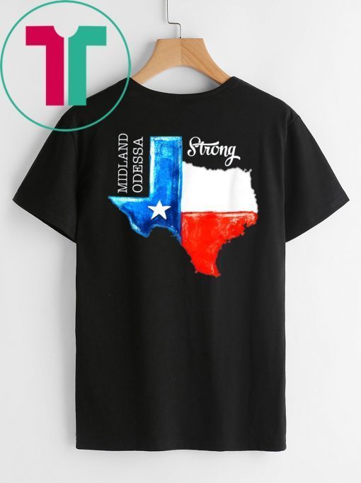 Midland Odessa Strong Texas Flag 432 Lover T-Shirt