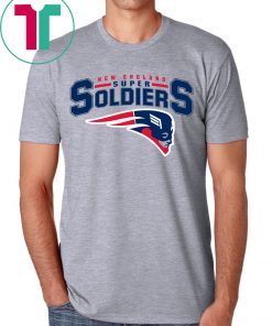 NEW ENGLAND SUPER SOLDIERS SHIRT NEW ENGLAND PATRIOTS - CAPTAIN AMERICA SHIRT