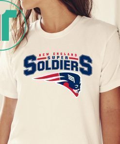 NEW ENGLAND SUPER SOLDIERS SHIRT NEW ENGLAND PATRIOTS - CAPTAIN AMERICA SHIRT