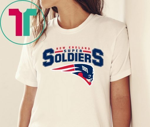 NEW ENGLAND SUPER SOLDIERS SHIRT NEW ENGLAND PATRIOTS - CAPTAIN AMERICA SHIRT