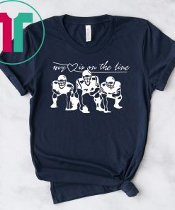 NFL My heart is on the line Shirt