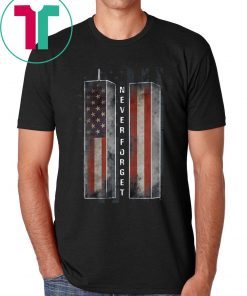 Never Forget Patriotic 911 American Flag Shirt