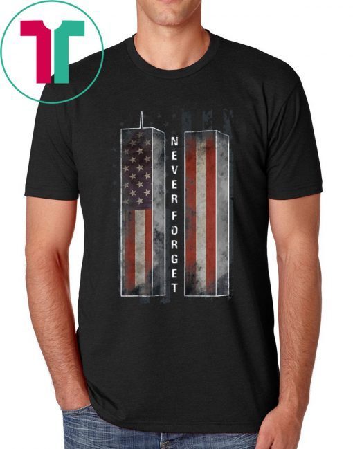 Never Forget Patriotic 911 American Flag Shirt