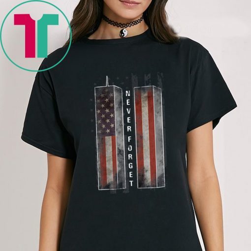 Never Forget Patriotic 911 American Flag Shirt