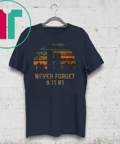 Never Forget Patriotic 911 American Flag Vintage T-Shirt