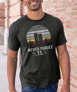 Never forget Patriotic 911 American Flag Vintage Gifts T-Shirt