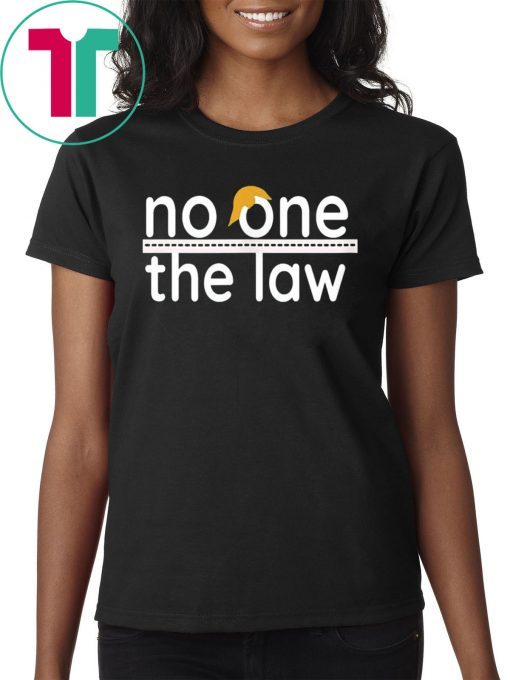 No One is Above the Law Trump Political Fun & SeriousT-Shirt