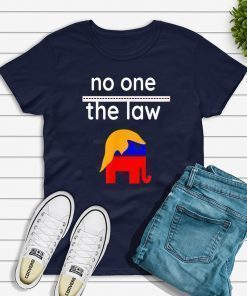 No One is Above the Law Trump Political Fun & Serious T-Shirt Limited Edition