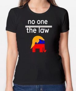 No One is Above the Law Trump Political Fun & Serious T-Shirt Limited Edition