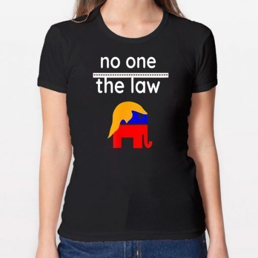 No One is Above the Law Trump Political Fun & Serious T-Shirt Limited Edition