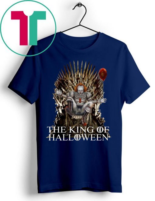 OFFICIAL PENNYWISE IT THE KING OF HALLOWEEN IRON THRONE SHIRT