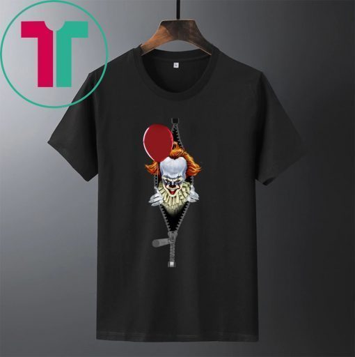 Halloween Pennywise IT In Zipper Pocket Shirt