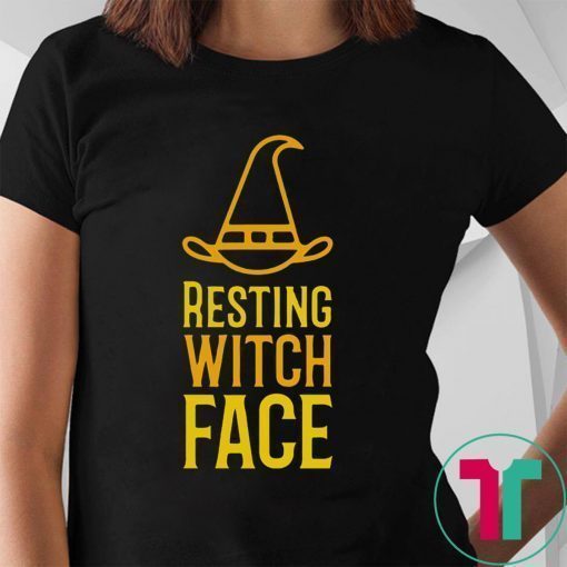 Resting Witch Face Halloween Tee Shirt