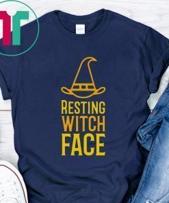 Resting Witch Face Halloween Tee Shirt