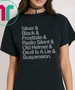 Silver & Black & Frostbite & Radio Silent & Old Helmet & Devil Is A Lie & Suspension T-Shirt Oakland Football