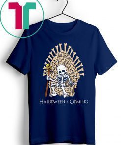 Halloween Skeleton Bones Throne Funny Shirt