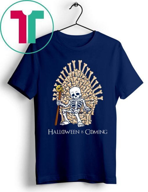 Halloween Skeleton Bones Throne Funny Shirt