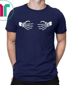 Skeleton Wrap Around Hands Women’s Shirt