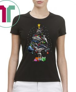 Star Wars ship Christmas tree Tee Shirt