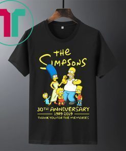 The simpsons-30th anniversary 1989-2019 thank you for memories t-shirt
